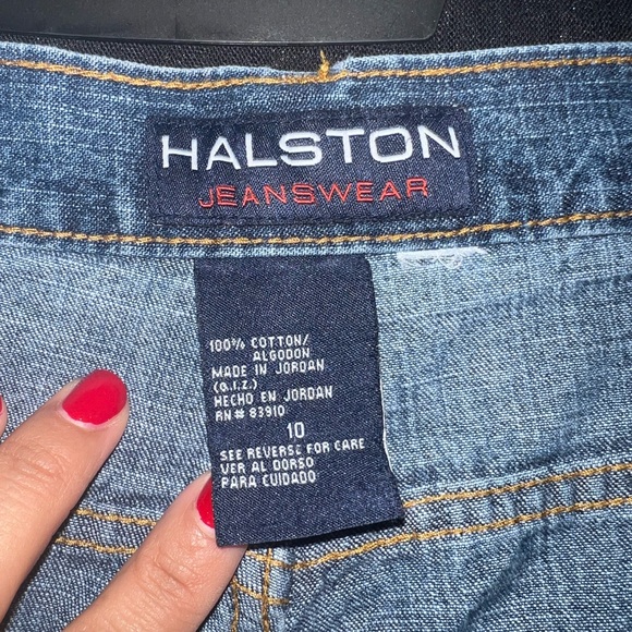 Halston Jean Shorts High Waist - Picture 3 of 5